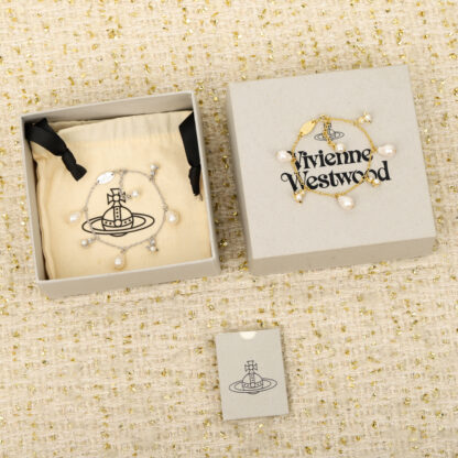 Vivienne Westwood Baroque Pearl Multi-Saturn Bracelet - Image 3