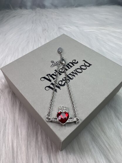 Vivienne Westwood Red Heart Bracelet - Image 3