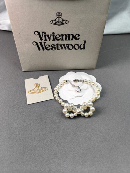 Vivienne Westwood Bow Pearl Bracelet - Image 3