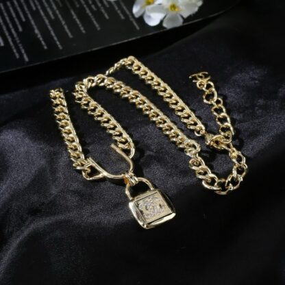 Chanel exquisite lock necklace clavicle chain - Image 3
