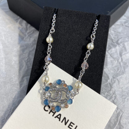 Chanel blue fresh necklace - Image 3