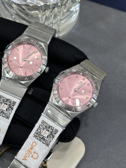 Omega Constellation Cherry Blossom Pink Ladies Watch - Image 3