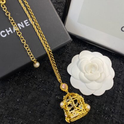 Chanel bird cage long necklace - Image 4