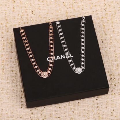 Chanel Fashion Camellia Necklace - Image 3