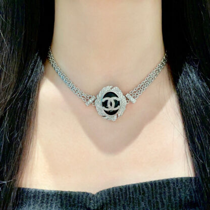 Chanel Double C Diamond Necklace - Image 2
