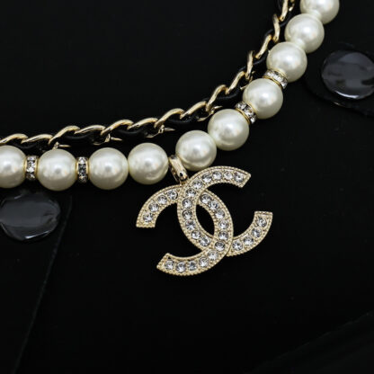 Chanel Double Pearl Necklace - Image 3