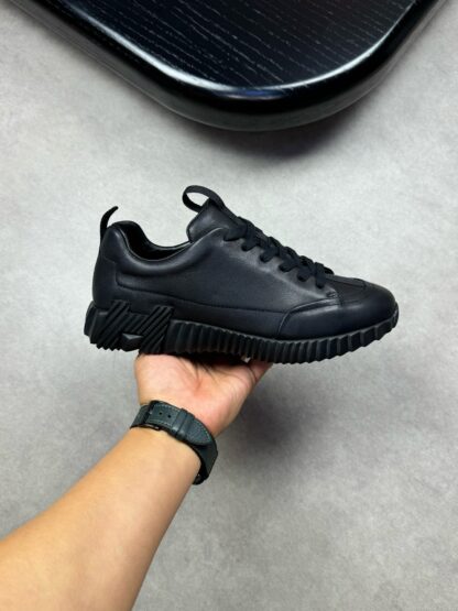 Hermès high-end black thick-soled casual shoes - Image 4