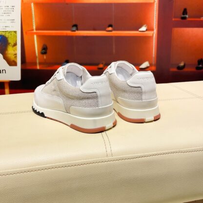 Hermes France Paris catwalk white breathable classic casual shoes - Image 4