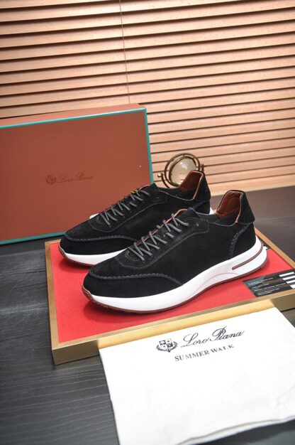 Hermès classic black and brown cashmere sneakers - Image 4