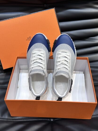 Hermès men's orange gray versatile casual sports shoes - Image 4