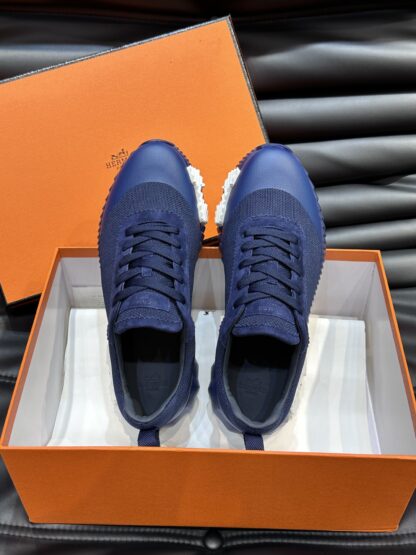 Hermès men's dark blue versatile casual sports shoes - Image 4