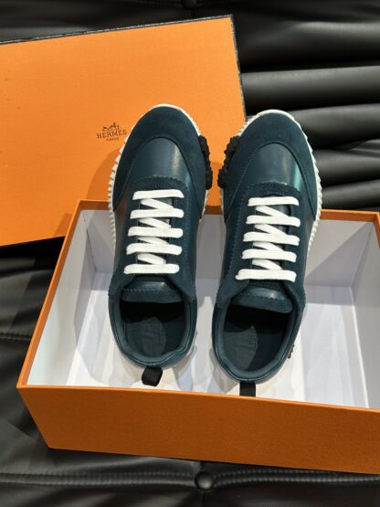 Hermès light blue all-match casual sneakers - Image 4