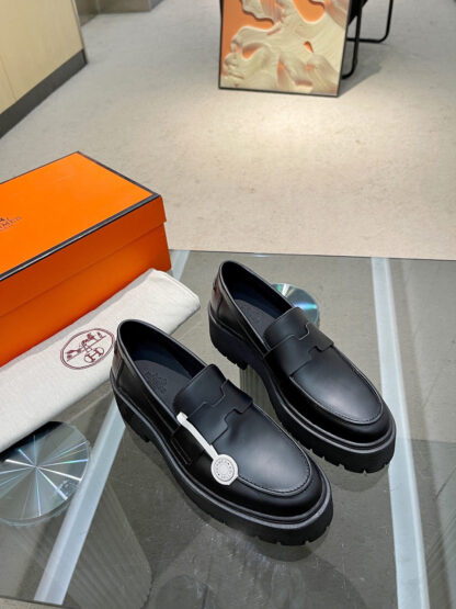 Hermes thick-soled Kelly comfortable loafers - Image 4