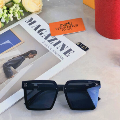 Hermès Square Retro High-end Sunglasses - Image 2