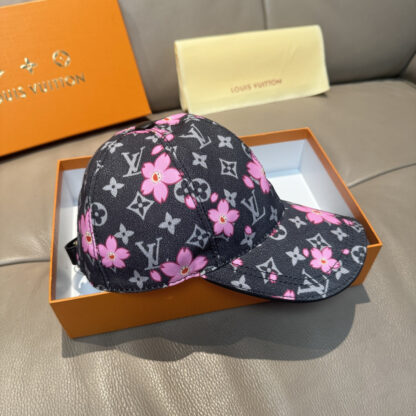 Louis Vuitton TM MONOGRAM CHERRY BLOSSOM PRINTED BASEBALL CAP - Image 4