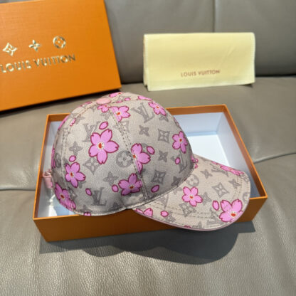 Louis Vuitton TM MONOGRAM CHERRY BLOSSOM PRINTED BASEBALL CAP - Image 4