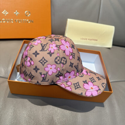 Louis Vuitton TM MONOGRAM CHERRY BLOSSOM PRINTED BASEBALL CAP - Image 4