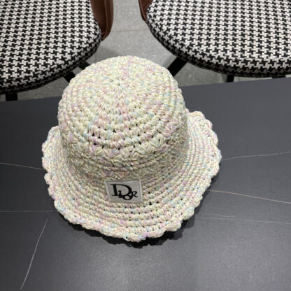 Dior colorful straw bucket hat - Image 5
