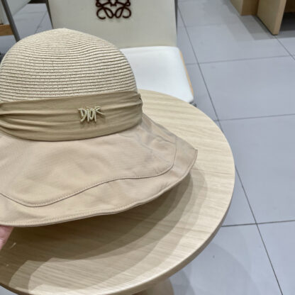 Dior bow visor straw hat - Image 5