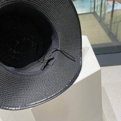 Dior classic fashion pearl straw bucket hat - Image 5