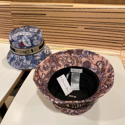 Dior classic casual versatile floral bucket hat - Image 5