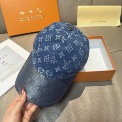 Louis Vuitton embossed leather baseball cap - Image 4