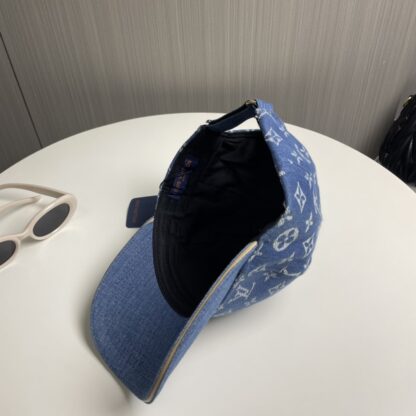 Louis Vuitton denim jacquard baseball cap - Image 4