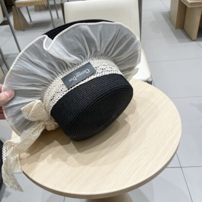 Dior lace straw hat - Image 5