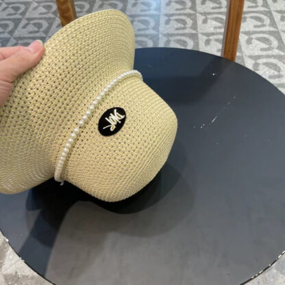 Dior hollow dome straw hat - Image 5