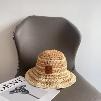 Dior colorblock woven simple bucket hat - Image 5