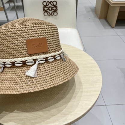 Hermès hollow bucket straw hat - Image 4