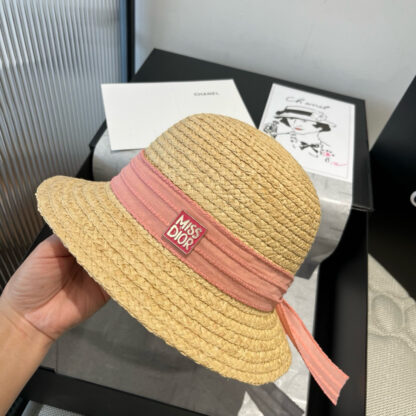 Dior stylish simple casual straw hat - Image 5