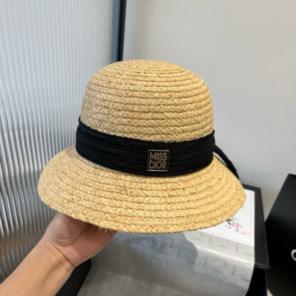 Dior stylish simple casual straw hat - Image 5