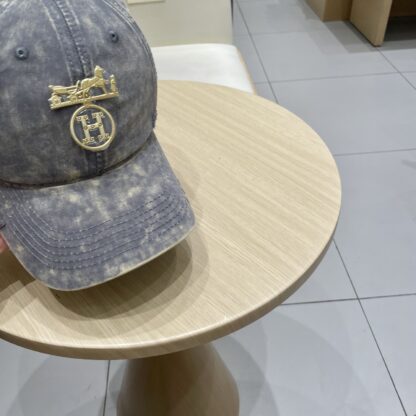 Hermès Unisex Canvas Baseball Cap - Image 4