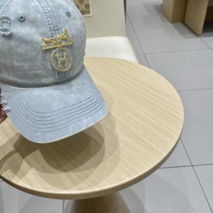 Hermès Unisex Canvas Baseball Cap - Image 4