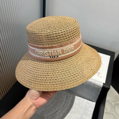 Dior Fashion Hollow Straw Hat - Image 5