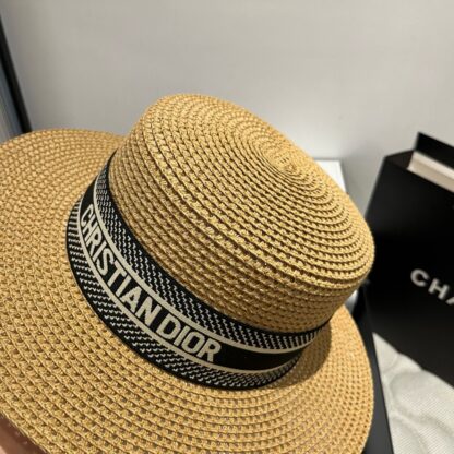 Dior Fashion Flat Top Hat - Image 5
