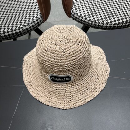 Dior Fashion Sunshade Straw Hat - Image 5