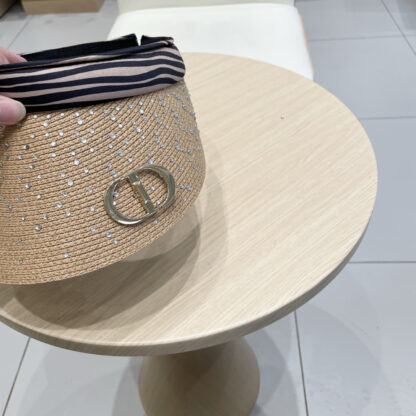Dior rhinestone visor hat - Image 5