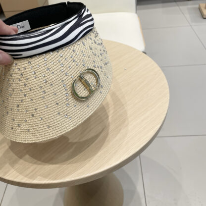 Dior rhinestone visor hat - Image 5