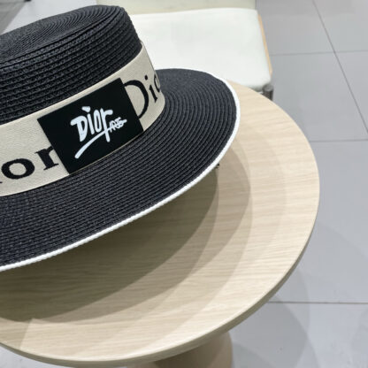 Dior new flat straw hat - Image 5