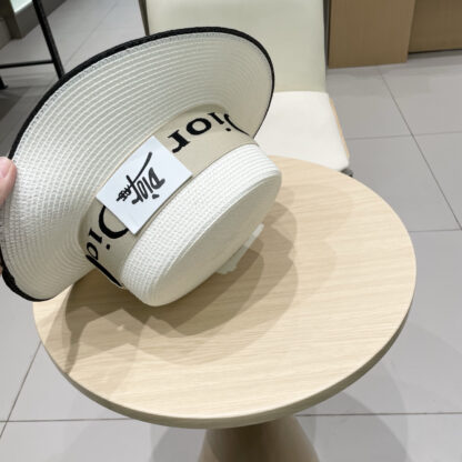 Dior new flat straw hat - Image 5
