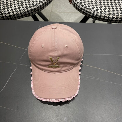 Louis Vuitton Korean style lace baseball cap for women - Image 5