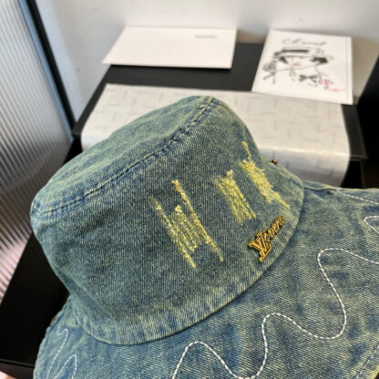 Louis Vuitton Denim Bucket Hat - Image 3