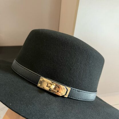 Hermès New Wool Belt Buckle Hat - Image 4
