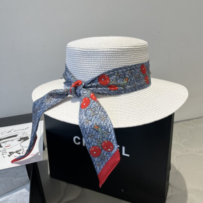Louis Vuitton new flat straw hat - Image 4