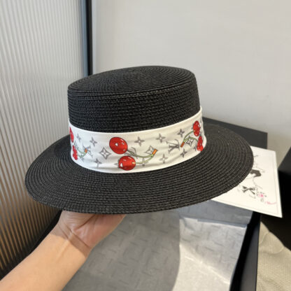 Louis Vuitton new flat straw hat - Image 4