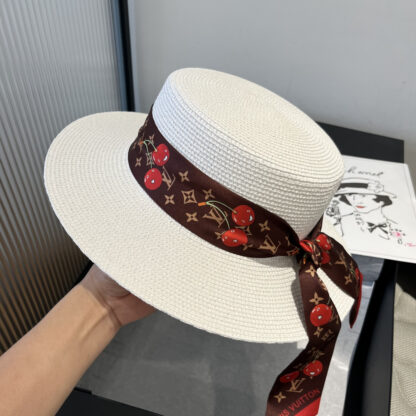 Louis Vuitton new flat straw hat - Image 4