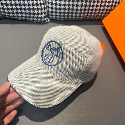 Hermès Breathable Canvas Baseball Cap - Image 4