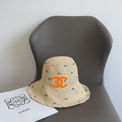 Chanel Straw Bucket Hat - Image 3
